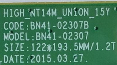 KIT DE TARJETAS PARA TV SAMSUNG / MAIN BN94-11169G / BN41-02307B / BN9411169G / 11169G / BN97-11521H / FUENTE BN44-00851A / L40MSF_FHS / BN4400851A / PANEL CY-JJ040BGNV5H / MODELO UN40J5200AFXZA DA04 - Imagen 5